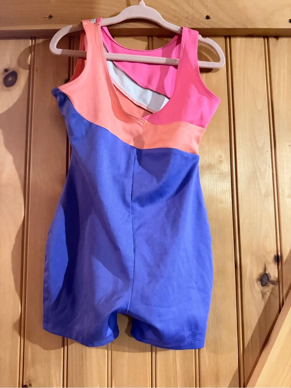Justice Girls Assorted Swim Leotards & Active Tops - Purple, Pink, Teal, Black